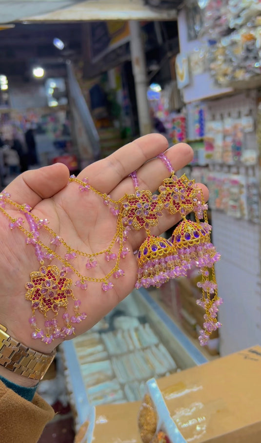 Zircone sharay wala bindiya Jhumkay (Bk26)