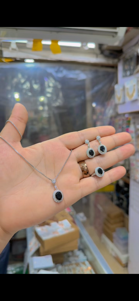 One Carrat Locket set + Ring(Ls247)