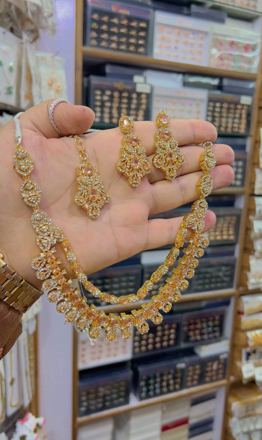 2bl zircone Necklace set (Ns154)