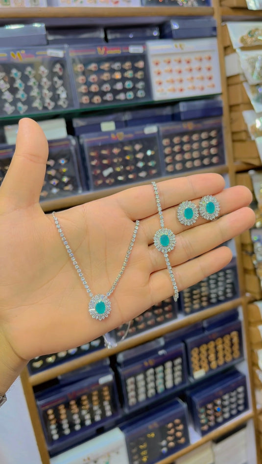 One Carrat Locket set + Bracelette(Ls072)