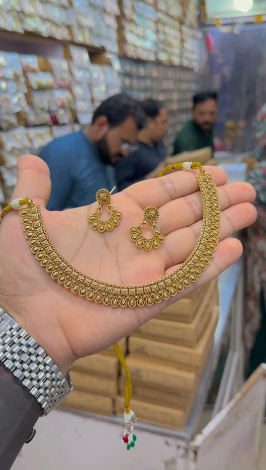 rajwari madrasi necklace set (Ns319) Very premium quality 😍