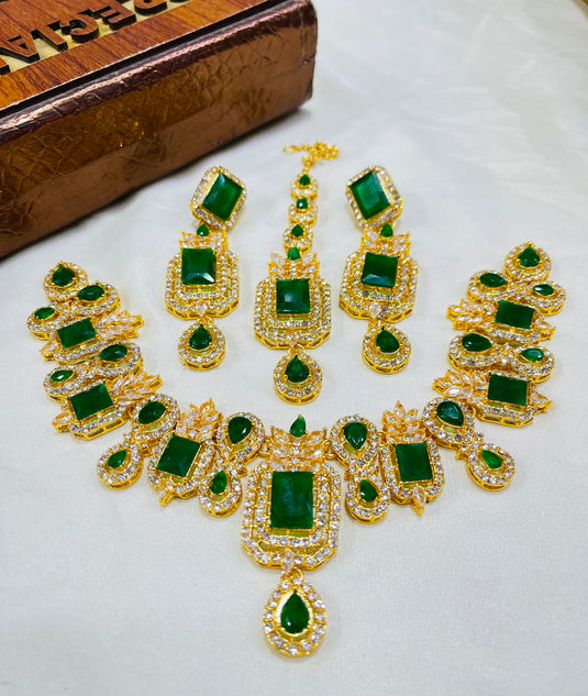 Doublet Stone necklace set(Ns75)