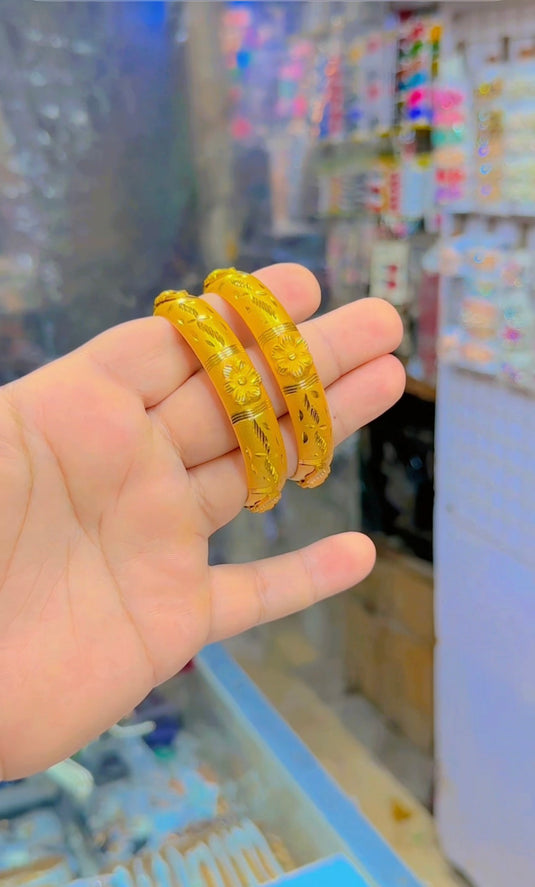 Gold plated Indian bangles (Bg327)