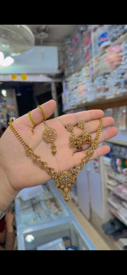 Indian Rajwari Necklace set(Ns294)