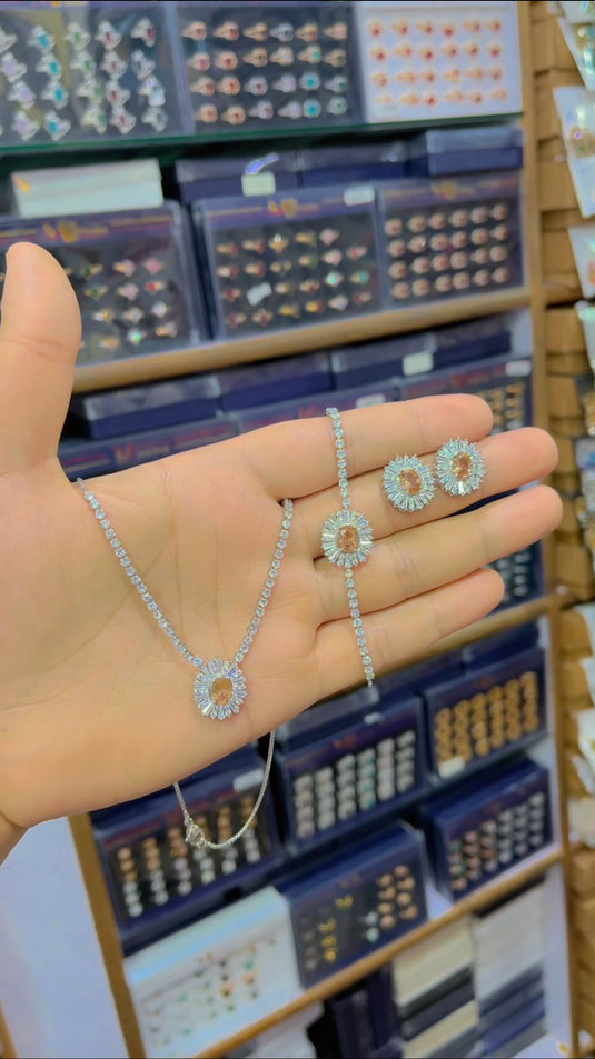 One Carrat Locket set + Bracelette(Ls072)
