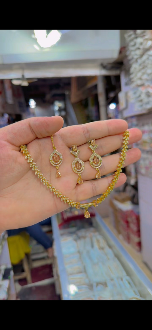 One Carrat AD Necklace set(Ns216)