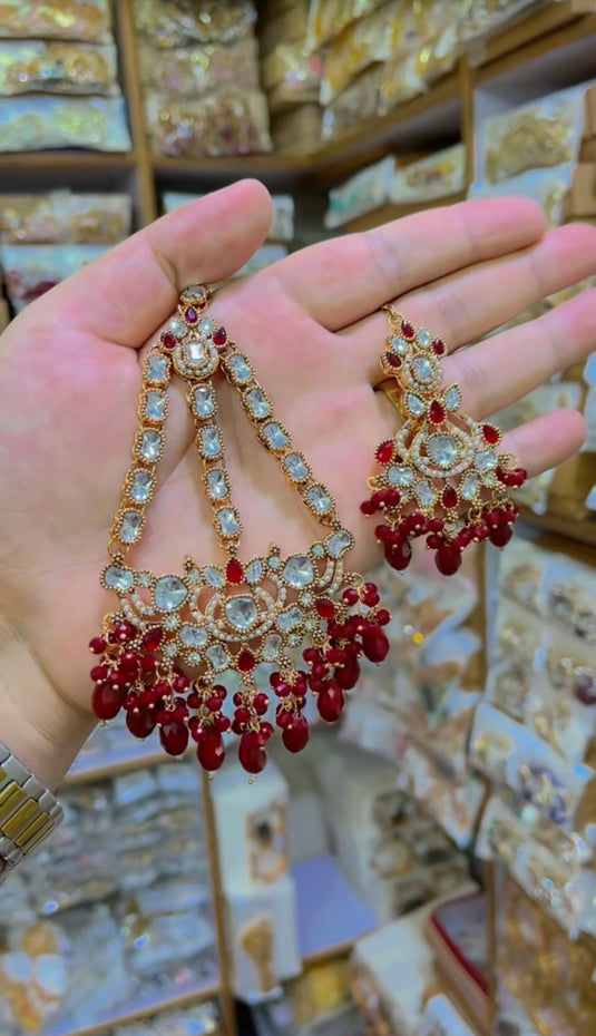 Kundan Polki Flexible collar Set(Ns110)