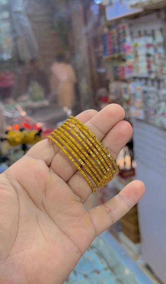 Indian (Mat) 8pc bangles set (Bg199)