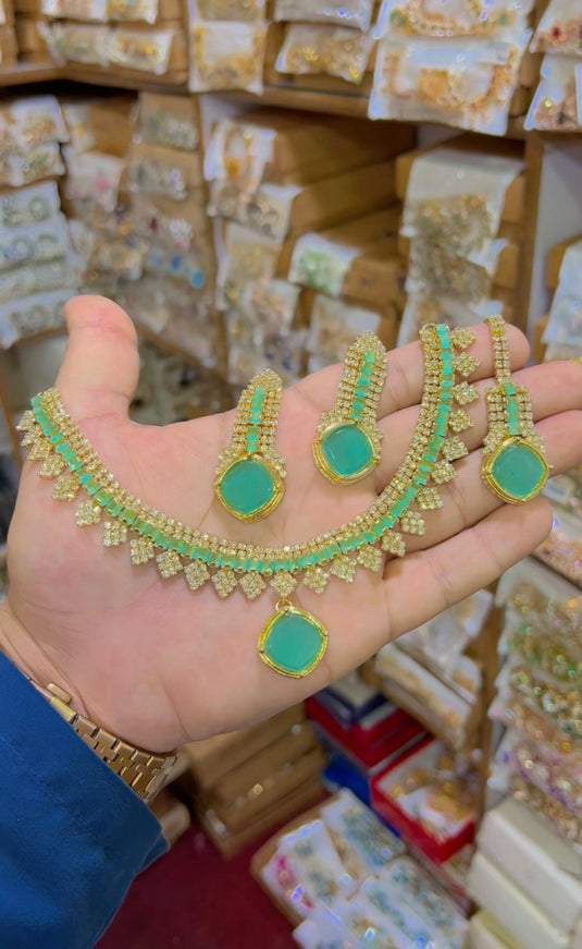 Zircone necklace set (Ns113)