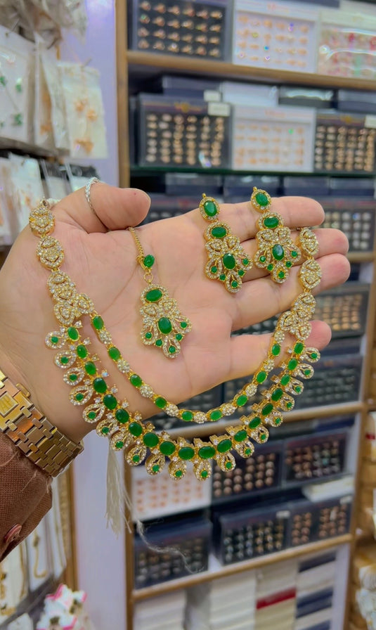 2bl zircone Necklace set (Ns154)