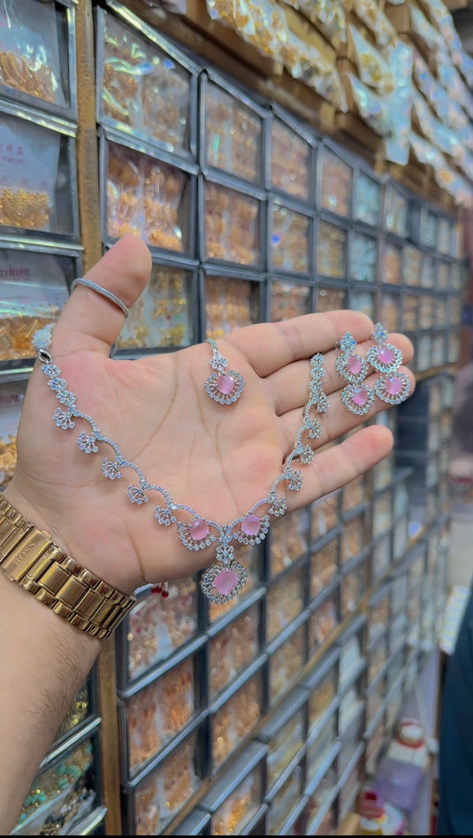 American diomand (Ad) necklace set (Ns248)
