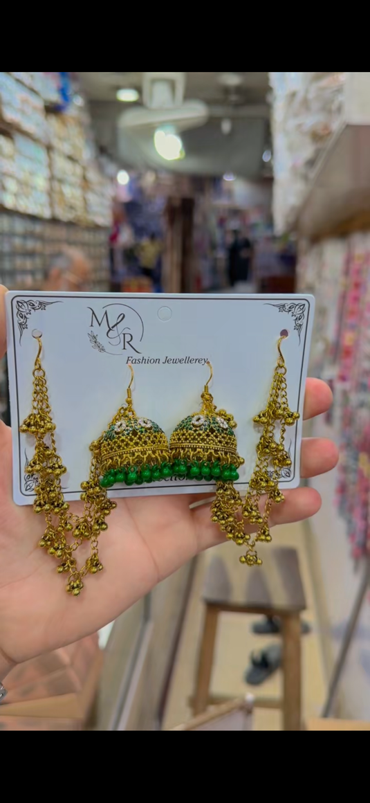 Kashmiri Sharay wali Jhumki (Er152)
