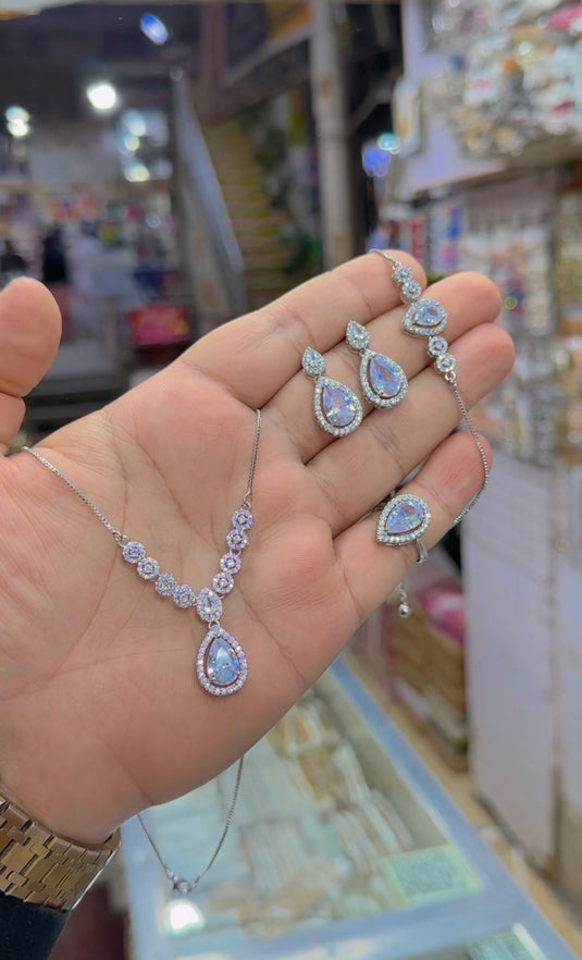 1 carat Chandi polish Combo set (Ls157)