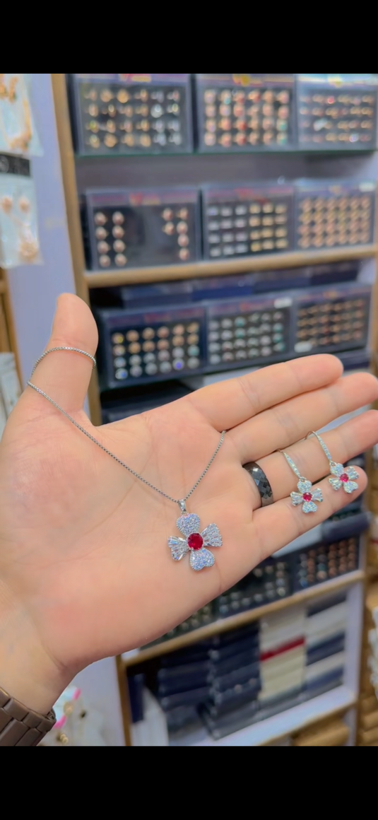 One Carrat Locket set(Ls163)