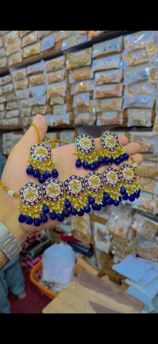 Indian Jaipuri Chokar set(Cs060)