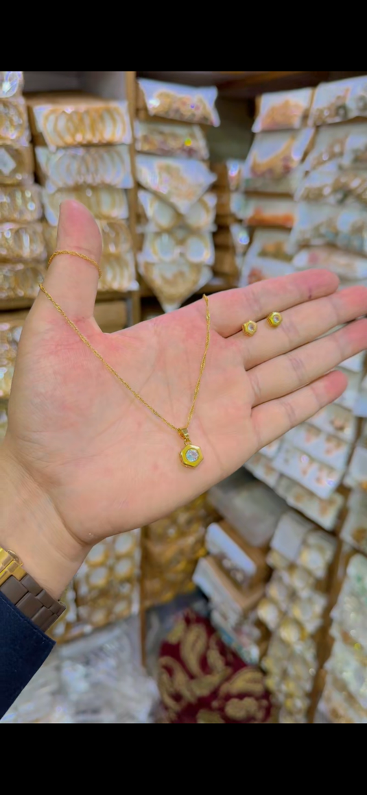 Gold plated Locket set(Ls141)