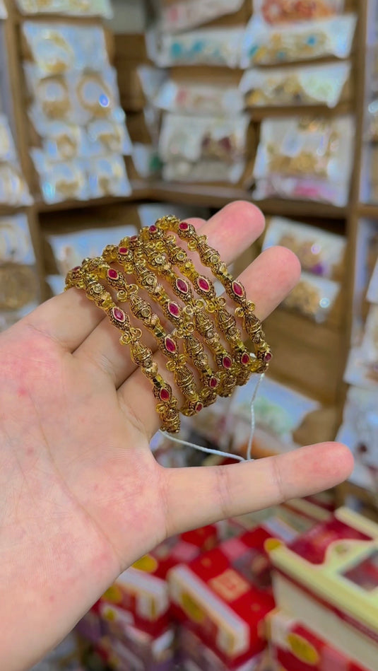 Real Sona Polish Bangles(Bg149)