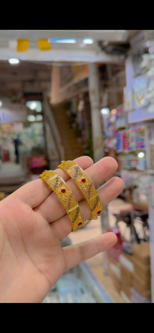Rp Gold plated Bangles(Bg386)