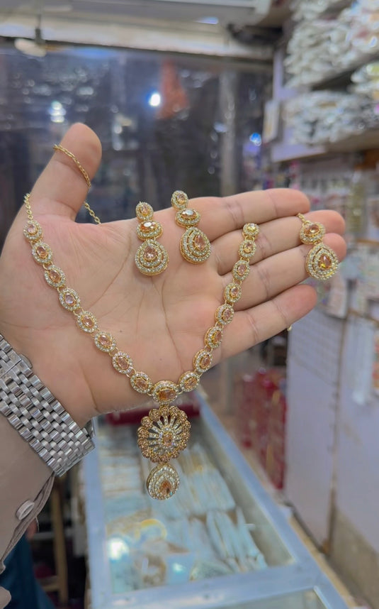 Zircone necklace set (Ns209)