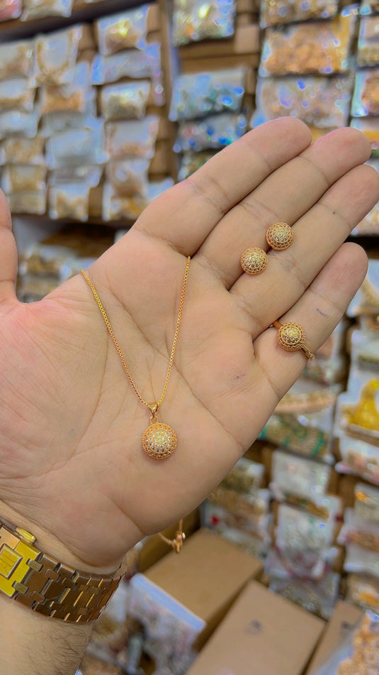 Gold plated Locet set (Ls41)