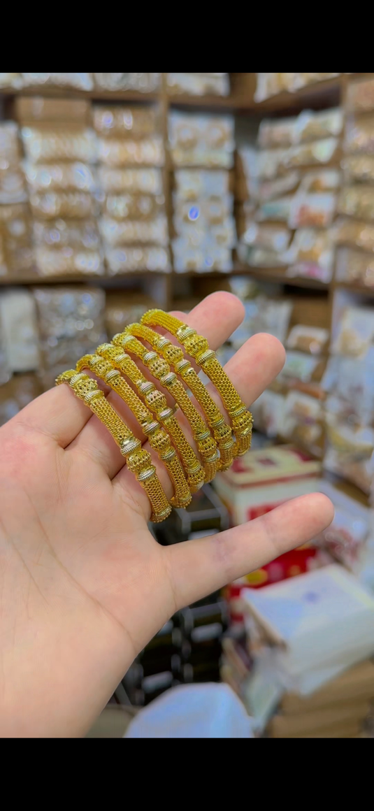 Casting Gold plated Bangles(Bg147)