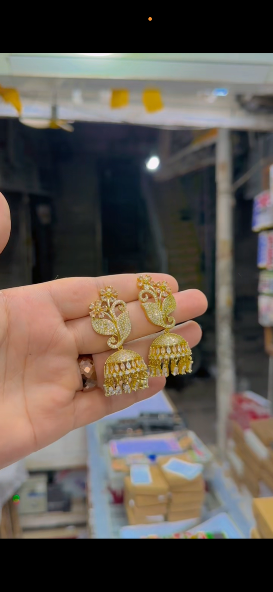 One Carrat American Diamond Jhumka(Er313)