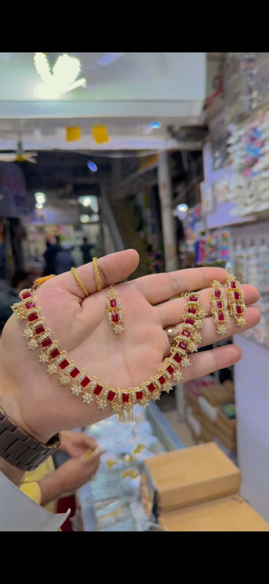 Zircone Necklace set (Ns355)