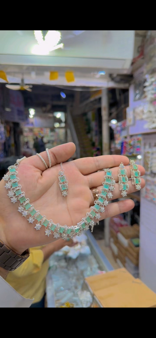 Zircone Necklace set (Ns355)