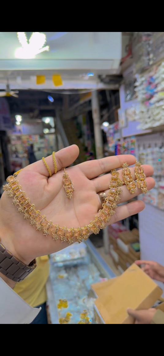 Zircone Necklace set (Ns355)