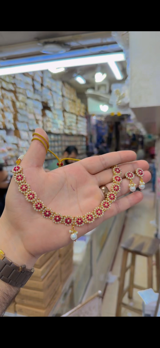 Indian Rajwari Necklace set(Ns359)