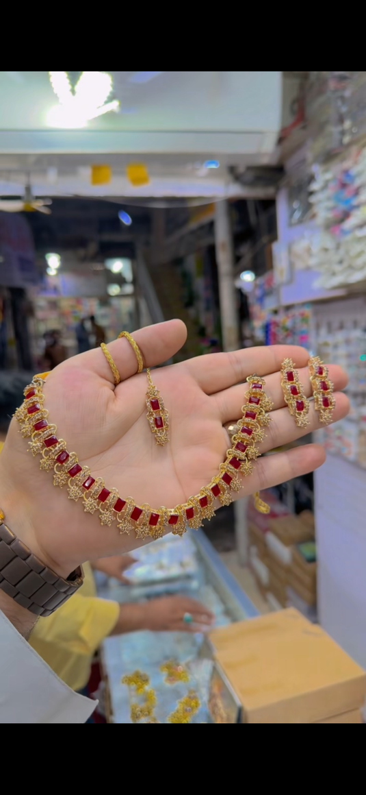 Zircone Necklace set (Ns355)