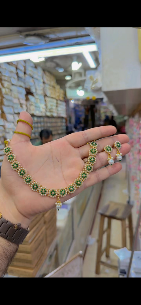 Indian Rajwari Necklace set(Ns359)