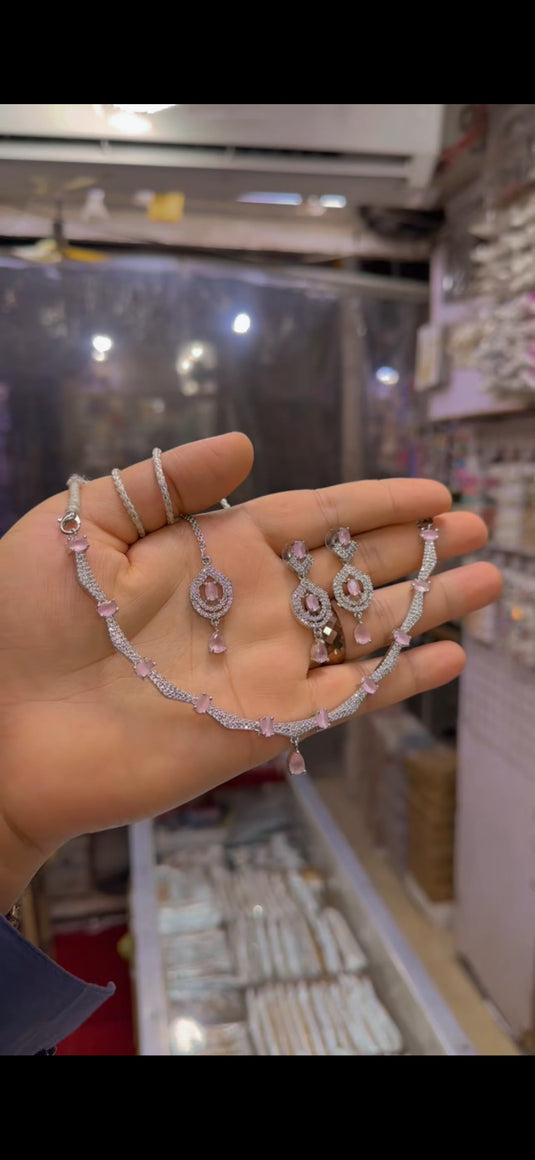 One Carrat Ad Necklace set(Ns232)