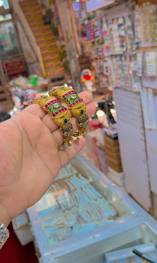Rajwari meenakari bangles (Bg326)