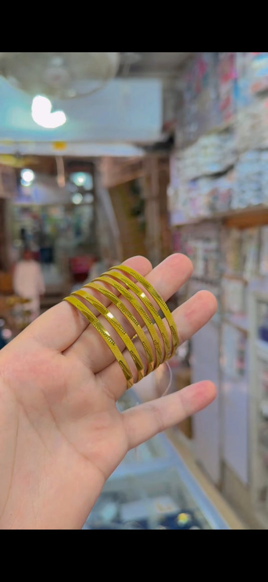 Gold plated bangles (bg308)